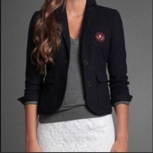 New Abercrombie | Navy Wool Blend School Boy Blazer